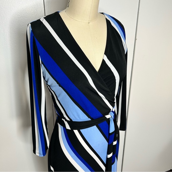 INC International Concepts Faux Wrap Midi Dress - Picture 2 of 11